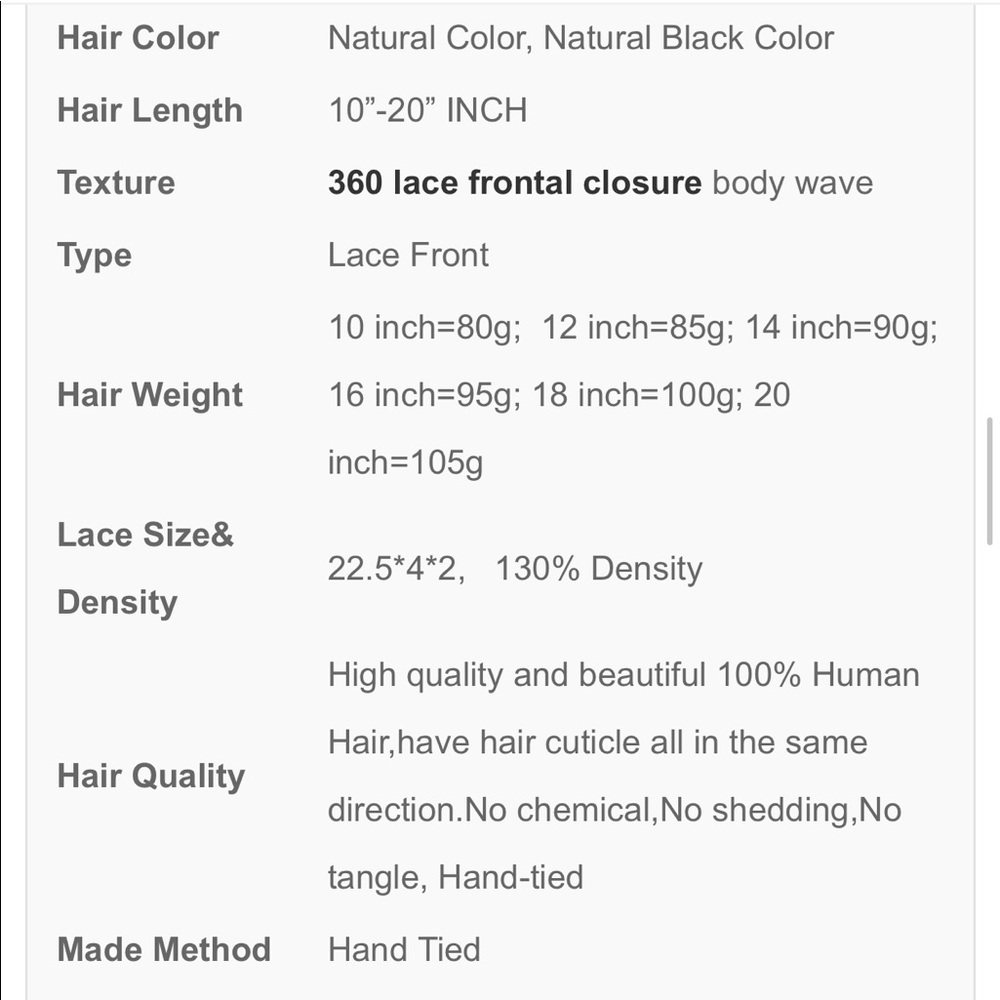 Mink Peruvian 360 lace wig - Picture 6 of 6